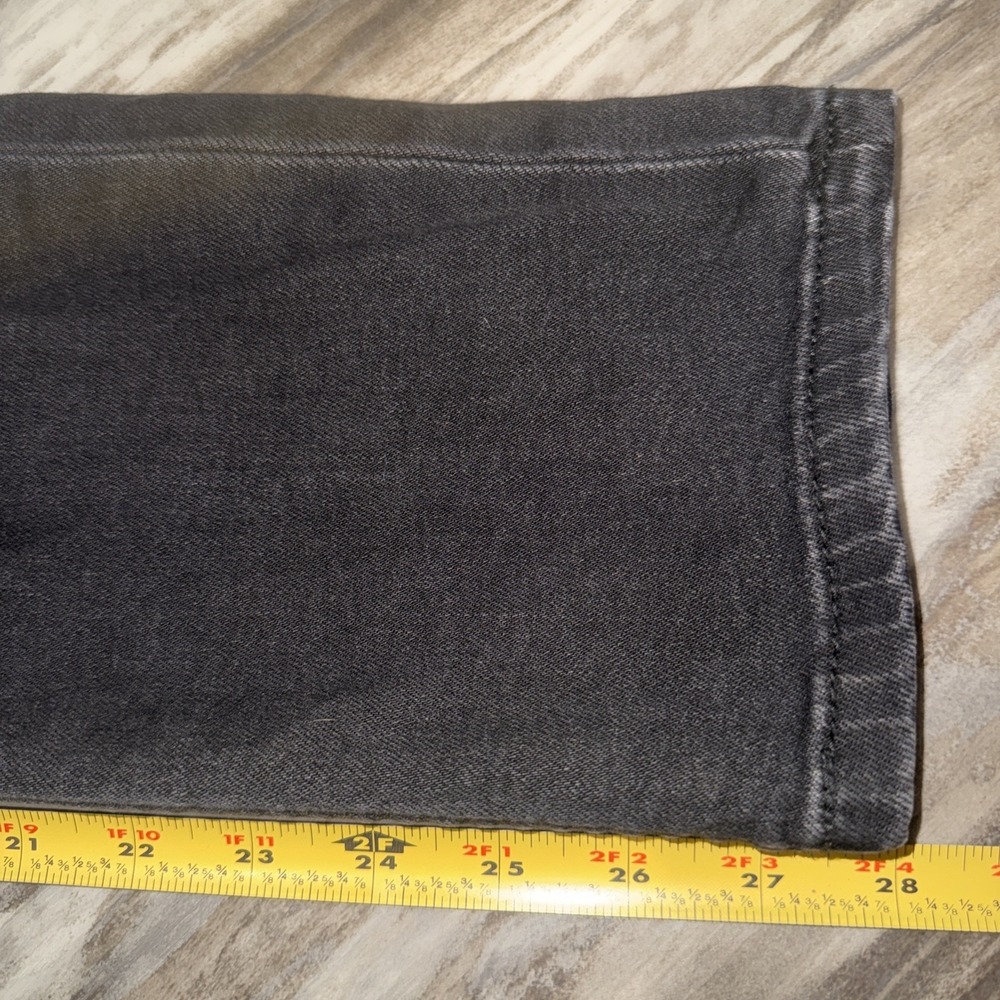 ASOS DESIGN High Waisted Straight Leg Jeans Black Denim Women's 30/32 READ - Picture 7 of 10